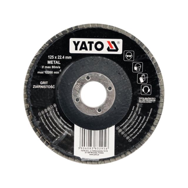 YATO LAMELNI BRUSNI DISK 125X22,40 Granulacija 60