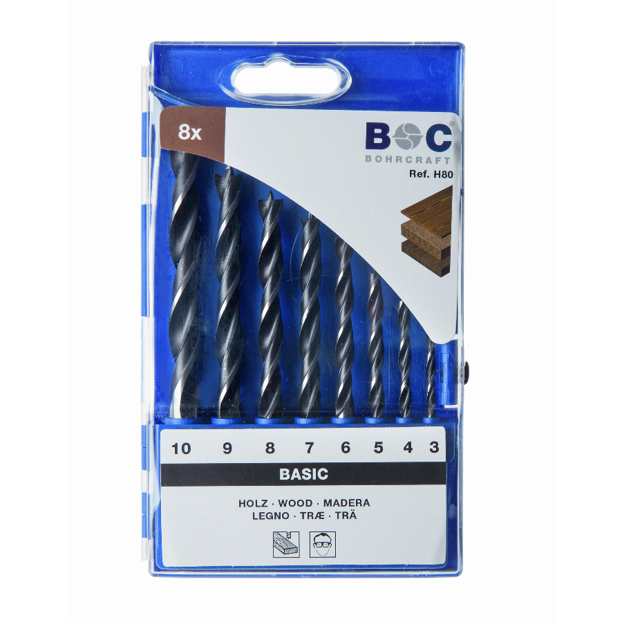 BOHRCRAFT GARNIT.BURGIJA ZA DRVO fi 3-10/8kom