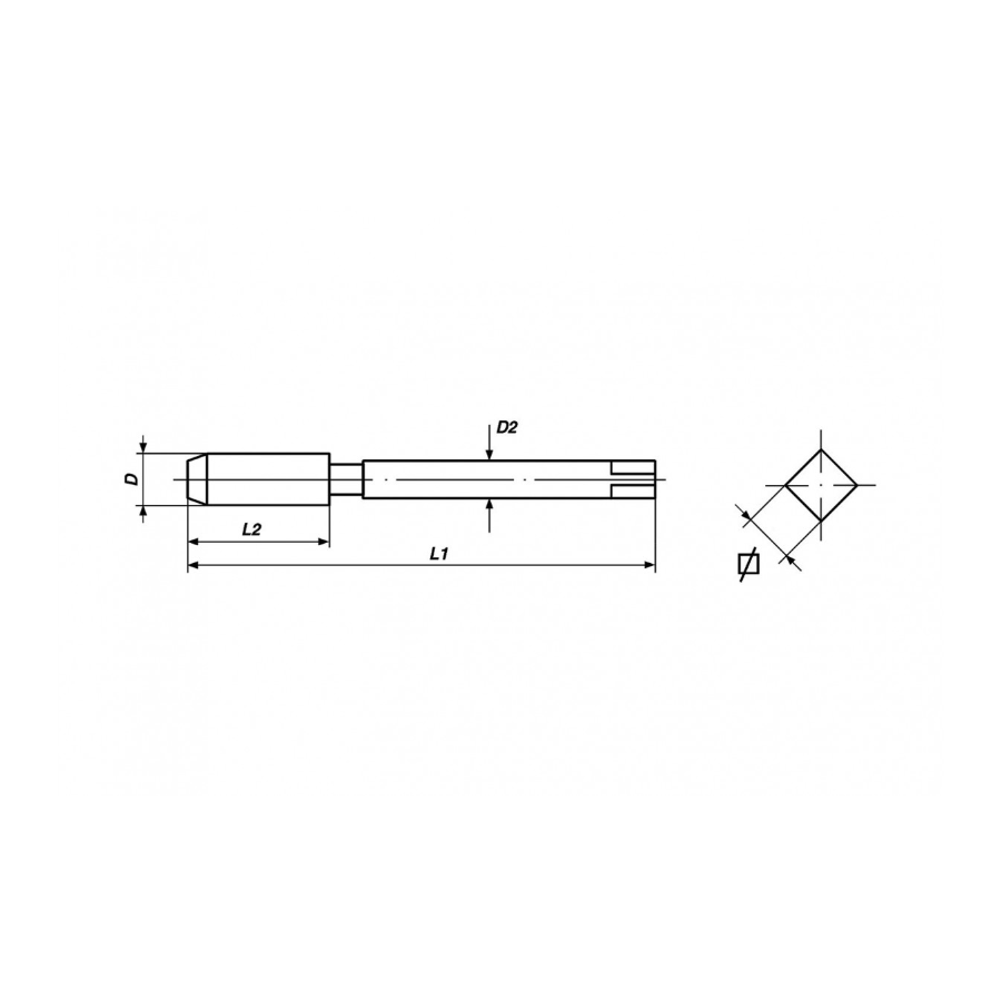 BOHRCRAFT RUČNI UREZNIK DIN2181 HSS G M12x1.50 Ecomex