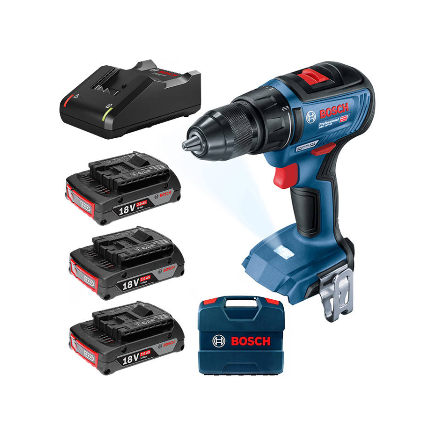 BOSCH AKU BUŠILICA ODVRTAČ GSR 18V-50 3XGBA 2.0Ah
