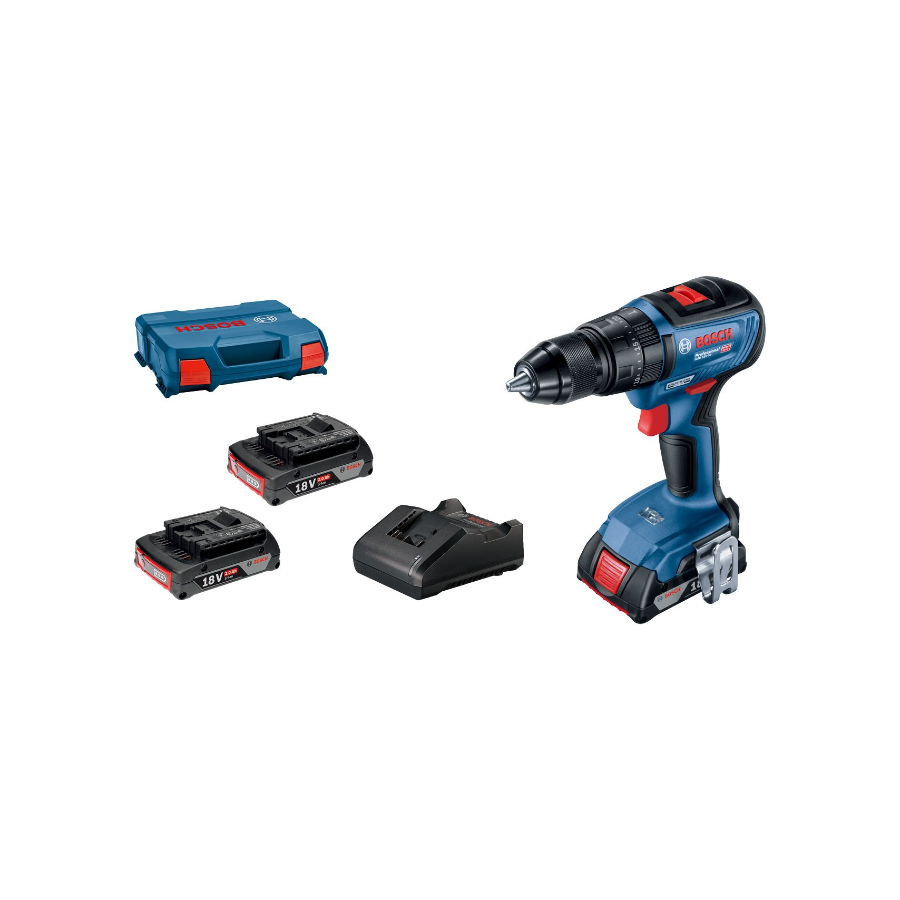 BOSCH AKU VIBRACIONA BUŠILICA GSB 18V-50 3x2.0 Ah