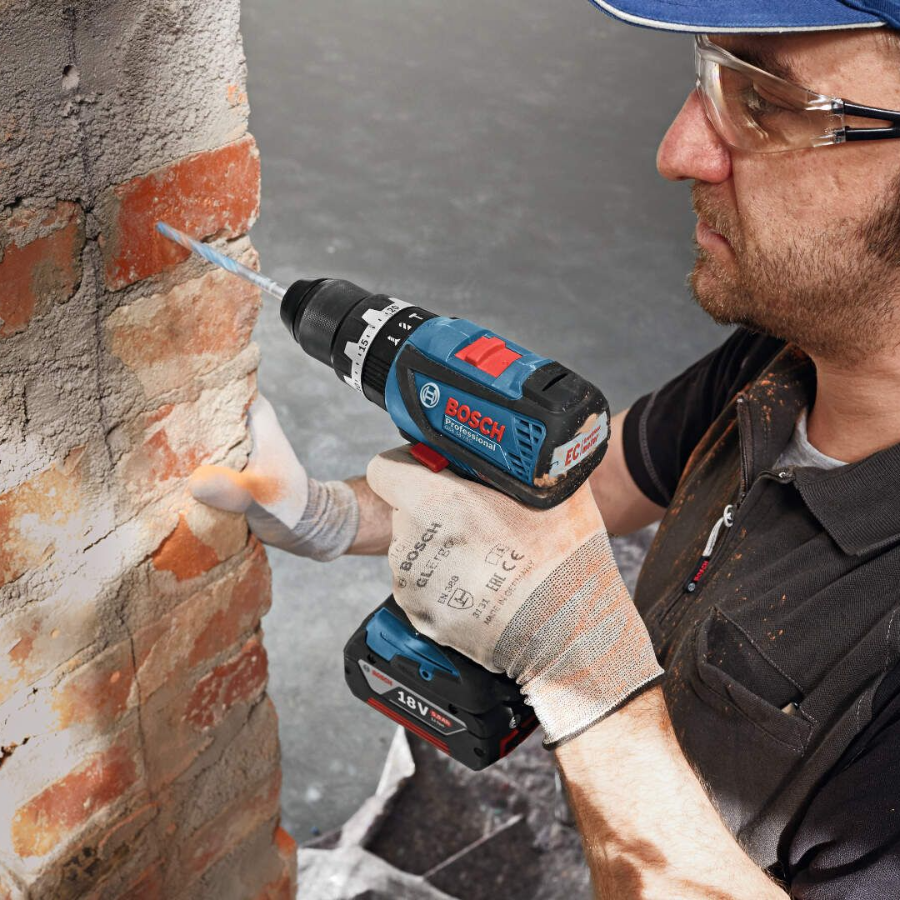 BOSCH AKU VIBRO BUŠILICA GSB 18V-EC 2x5.0 Ah Lcas Ecomex