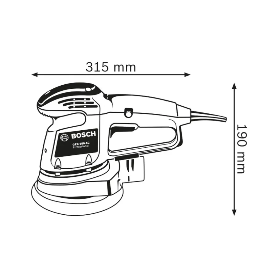 BOSCH Ekscentar brusilica GEX 34-150 Ecomex