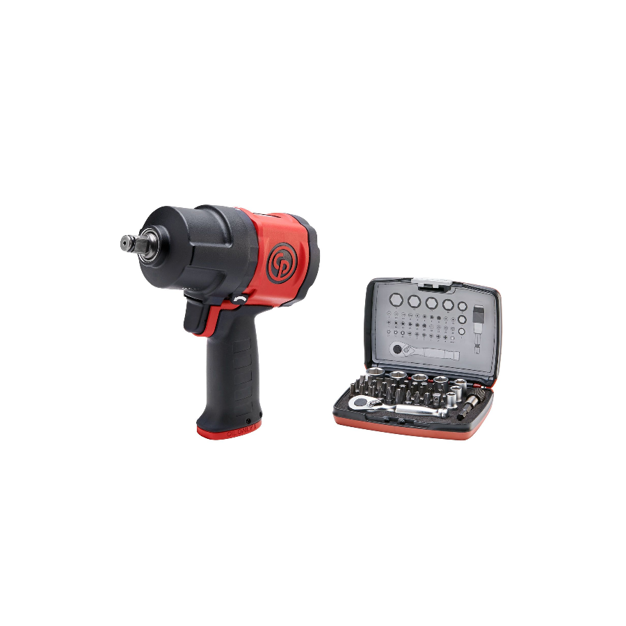 Avvitatore Pneumatico Chicago Pneumatic CP7748 - 1/2", Doppio Martello, 1300 Nm, Rosso - Foto 9