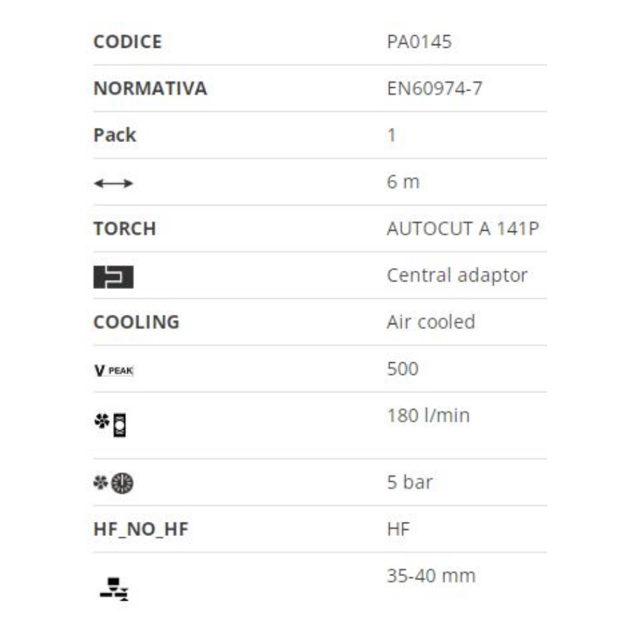 TRAFIMET GOR. AUTOCUT A 141 P 6m centra Ecomex