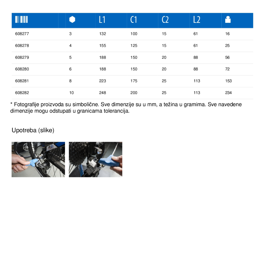 UNIOR KLJUČ IMBUS LOPTASTI T-RUČICA 8 U193HXS Ecomex