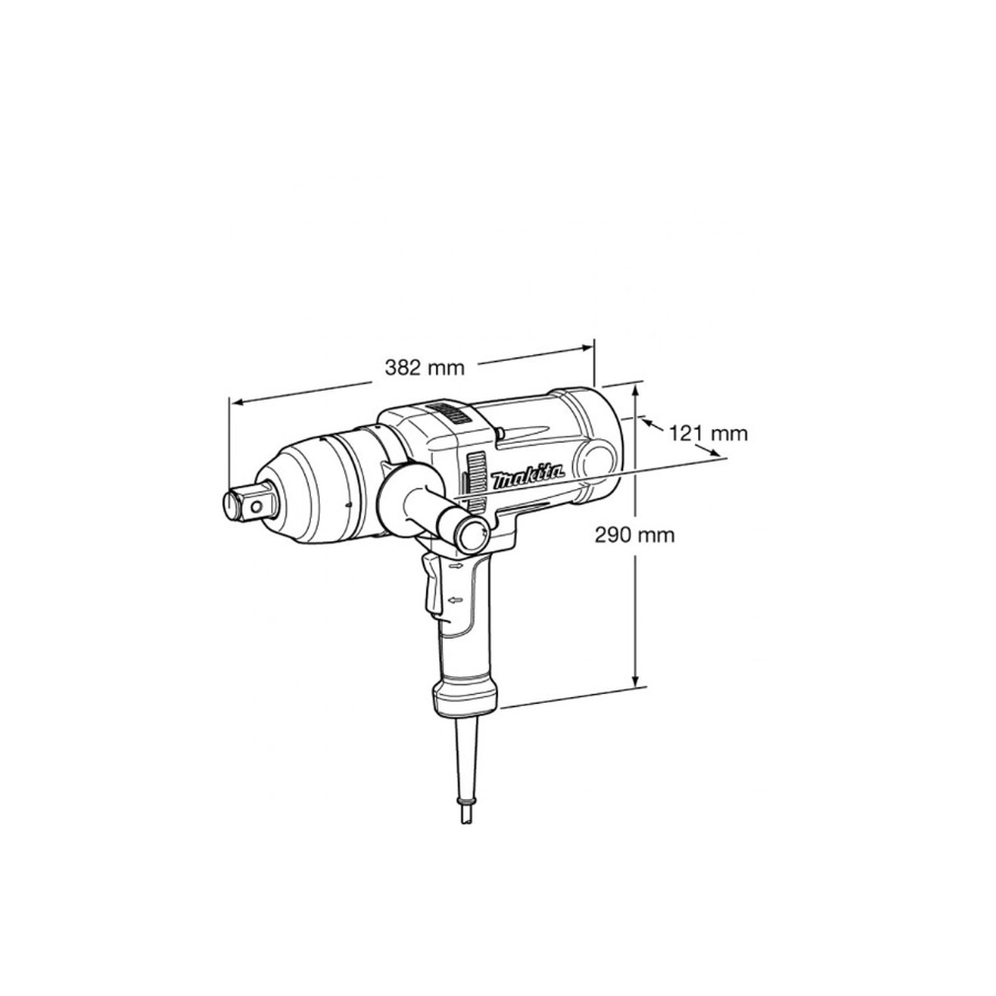 MAKITA UDARNI ODVIJAČ TW1000 1200W Ecomex