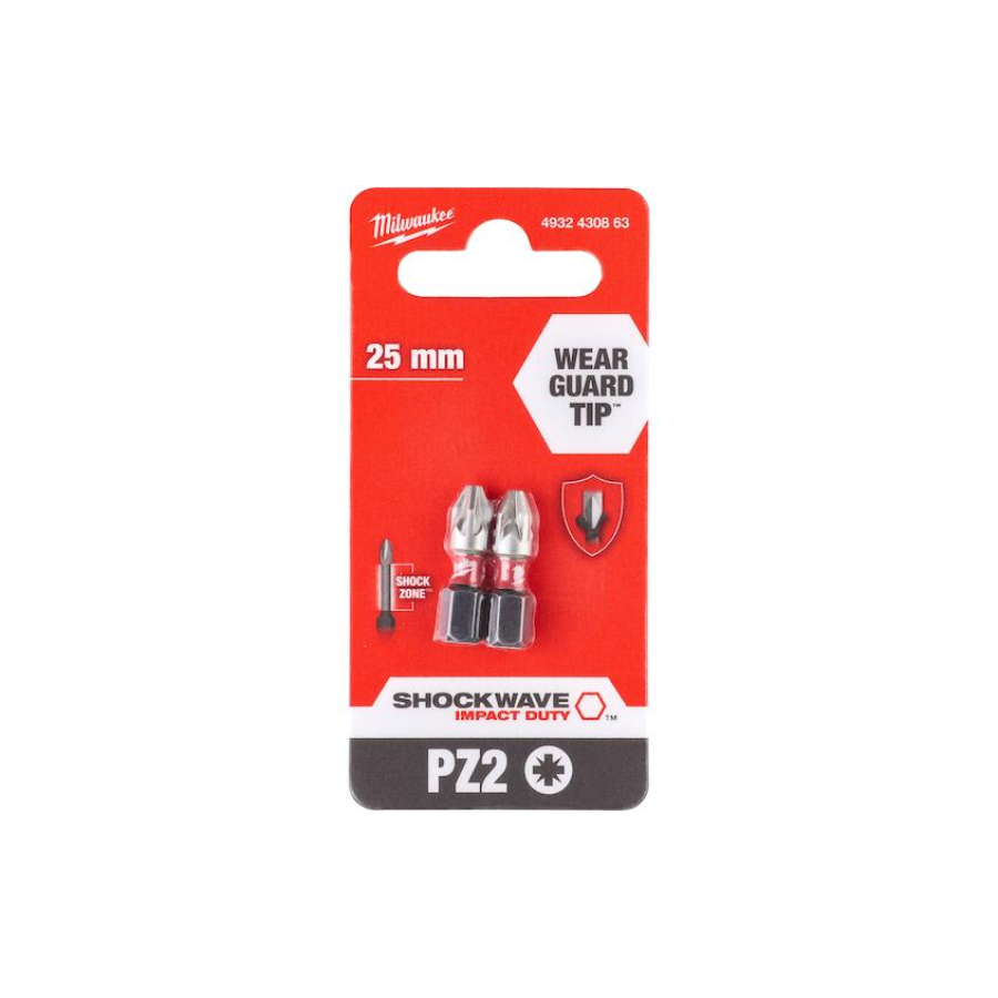 MILWAUKEE BIT PZ 2X25 2/1 Ecomex