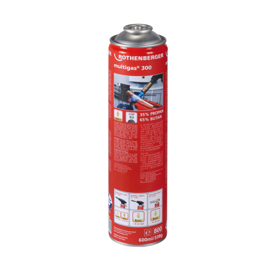 ROTHENBERGER MULTIGAS 300 - 600ml