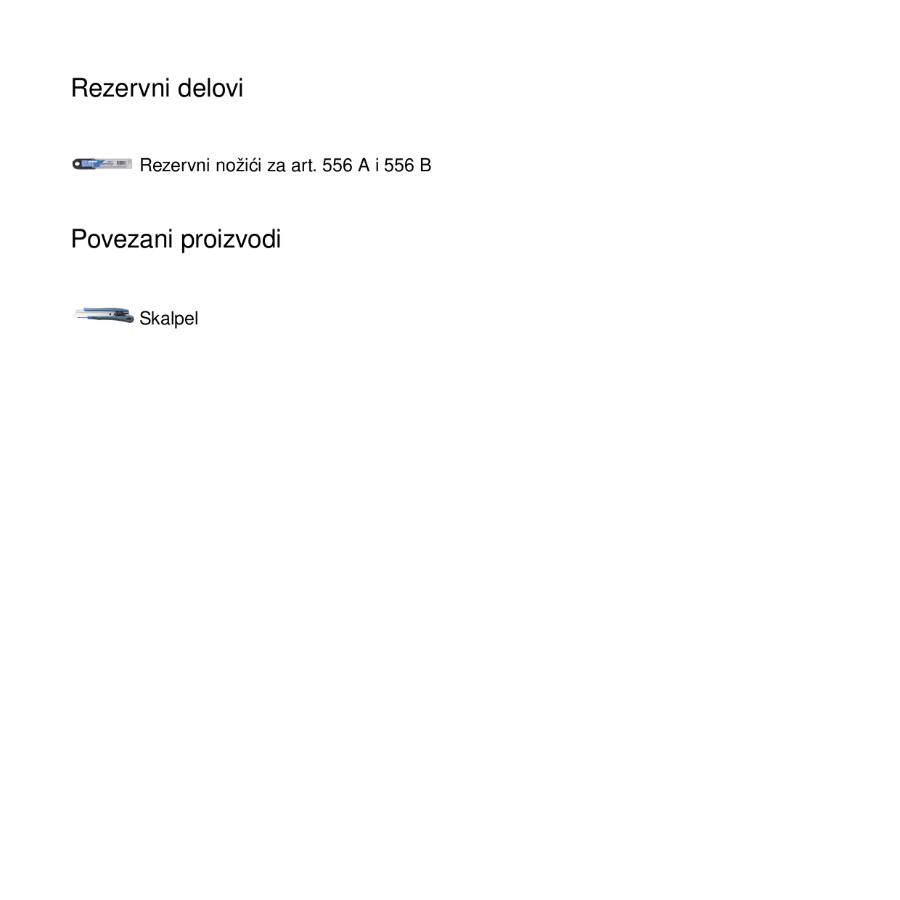 UNIOR SKALPEL 160 U556B Ecomex