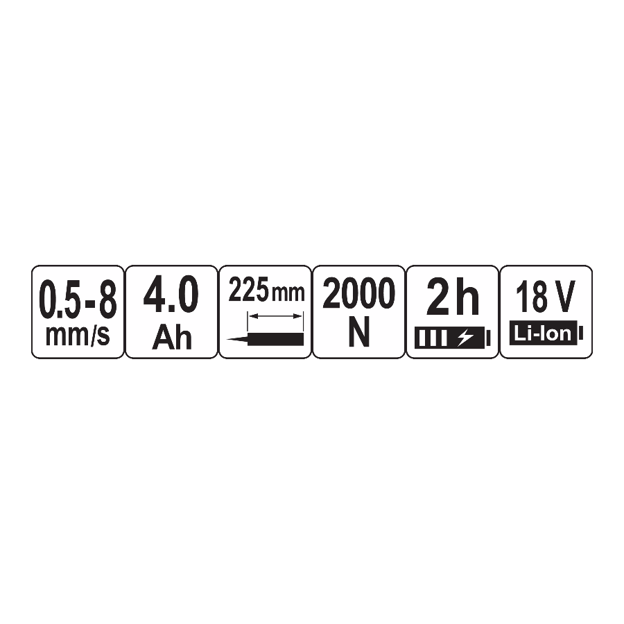 YATO AKU PIŠTOLJ ZA SILIKON 1 x 4.0 Ah Ecomex
