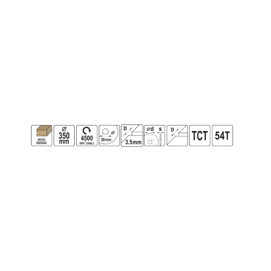 YATO K.T.ZA DRVO TM 350 2.5 30 54 Ecomex
