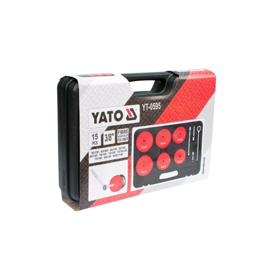 YATO SET KLJUČEVA ZA FILTERE ULJA 3/8˝ 15 del Ecomex