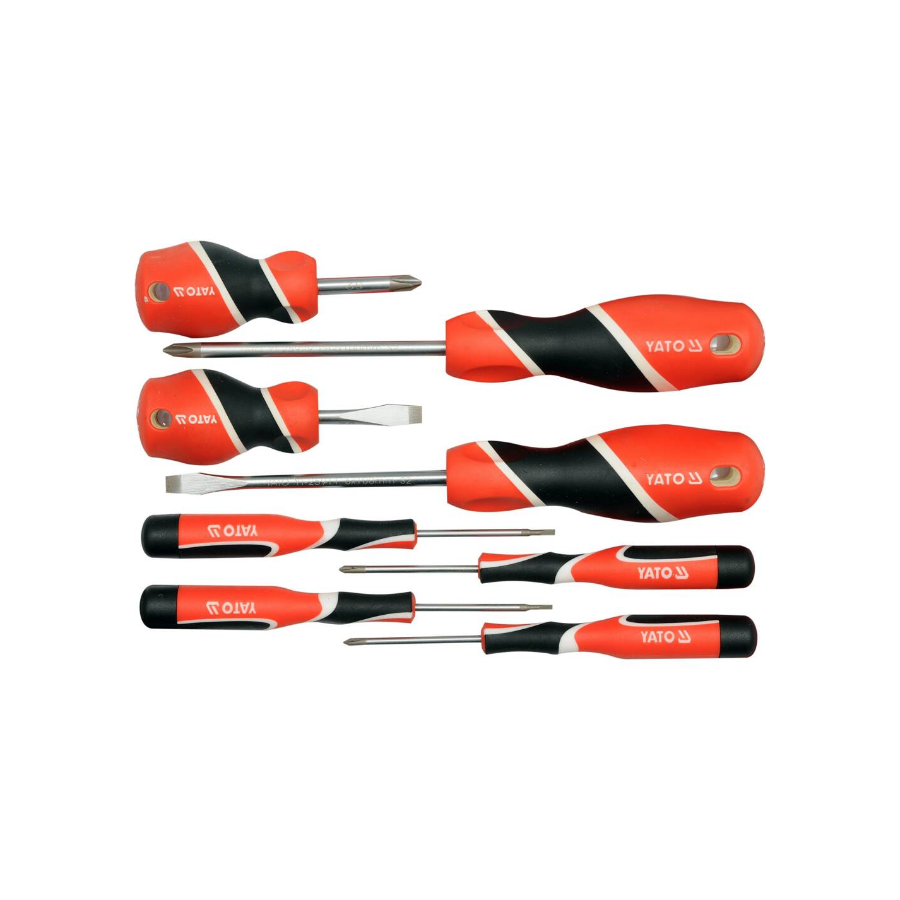 YATO SET ODVIJAČA RAVNI,KRSTASTI,8/1