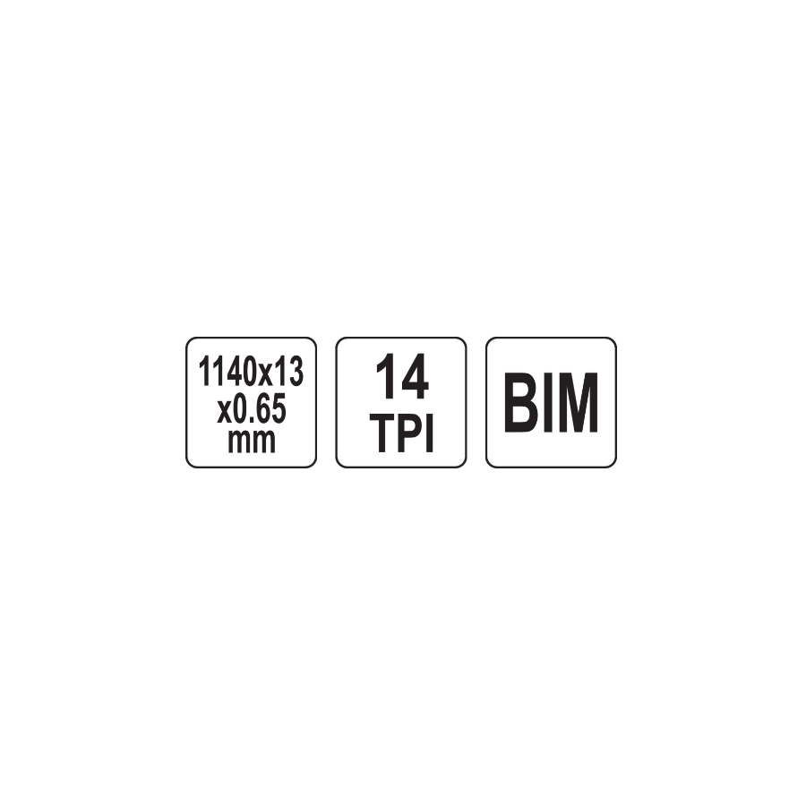 YATO BIMETALNA TESTERA 1140x13x0,65 za YT-82185 Ecomex